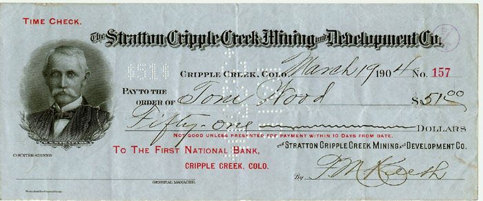 Stratton Cripple Creek M&D check.jpg (66652 bytes)